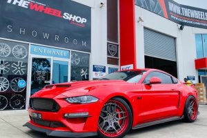 FORD MUSTANG WITH BC RACING CUSTOM WHEELS  |  | FORD 