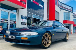 NISSAN 200SX WITH LENSO D1R WHEELS  |  | NISSAN